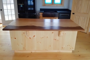 wooden kitchen island counter top custom